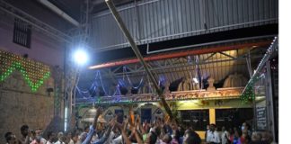 ಸಾಲಿಗ್ರಾಮ ಹಬ್ಬ: ಧ್ವಜ ಮರ ಮೆರವಣಿಗೆ