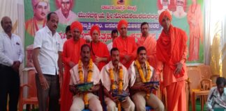 ಲಿಂ.ಬಸವಲಿಂಗ ಸ್ವಾಮೀಜಿ 65ನೇ ಪುಣ್ಯ ಸ್ಮರಣೋತ್ಸವ, ಕೊರೋನಾ ಸೇನಾನಿಗಳಿಗೆ ಗುರು ರಕ್ಷೆ