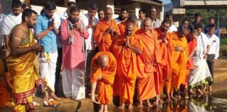 ಕಾವೇರಿ ಉಗಮ ಸ್ಥಾನದ ದೇಗುಲದಲ್ಲಿ ಡಾ. ನಿರ್ಮಲಾನಂದನಾಥ ಸ್ವಾಮೀಜಿ ಅವರಿಂದ ವಿಶೇಷ ಪೂಜೆ