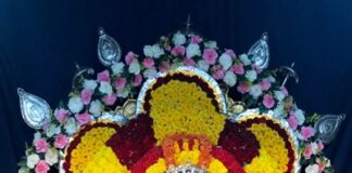 ಶ್ರೀ ಚೌಡೇಶ್ವರಿ ದೇವಿಗೆ ಅರಸಿನ ಅಲಂಕಾರ