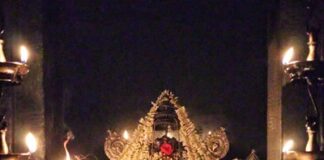 ಹೂವಿನ ಅಲಂಕಾರದಲ್ಲಿ ಕಟೀಲು ಶ್ರೀ ದುರ್ಗಾಂಬಿಕೆ