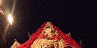 ಹೂವಿನ ಅಲಂಕಾರದಲ್ಲಿ ಕಟೀಲು ಅಮ್ಮ